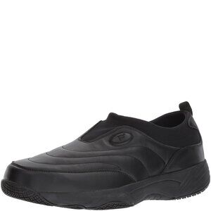 Propet Wash & Wear Slip-on Black Leather 7 E (W)